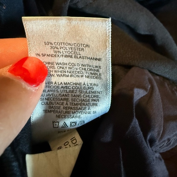 Express dark wash curvy skinny jeans size 2 raw hem 25.5 inch inseam - Picture 6 of 6